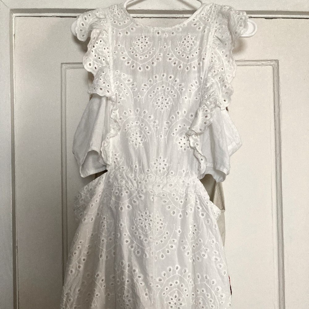White, eyelet romper